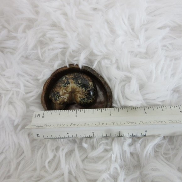 Otagiri OMC Sleeping Dog in Basket Figurine Two Piece Ceramic Vintage Japan - Picture 12 of 12